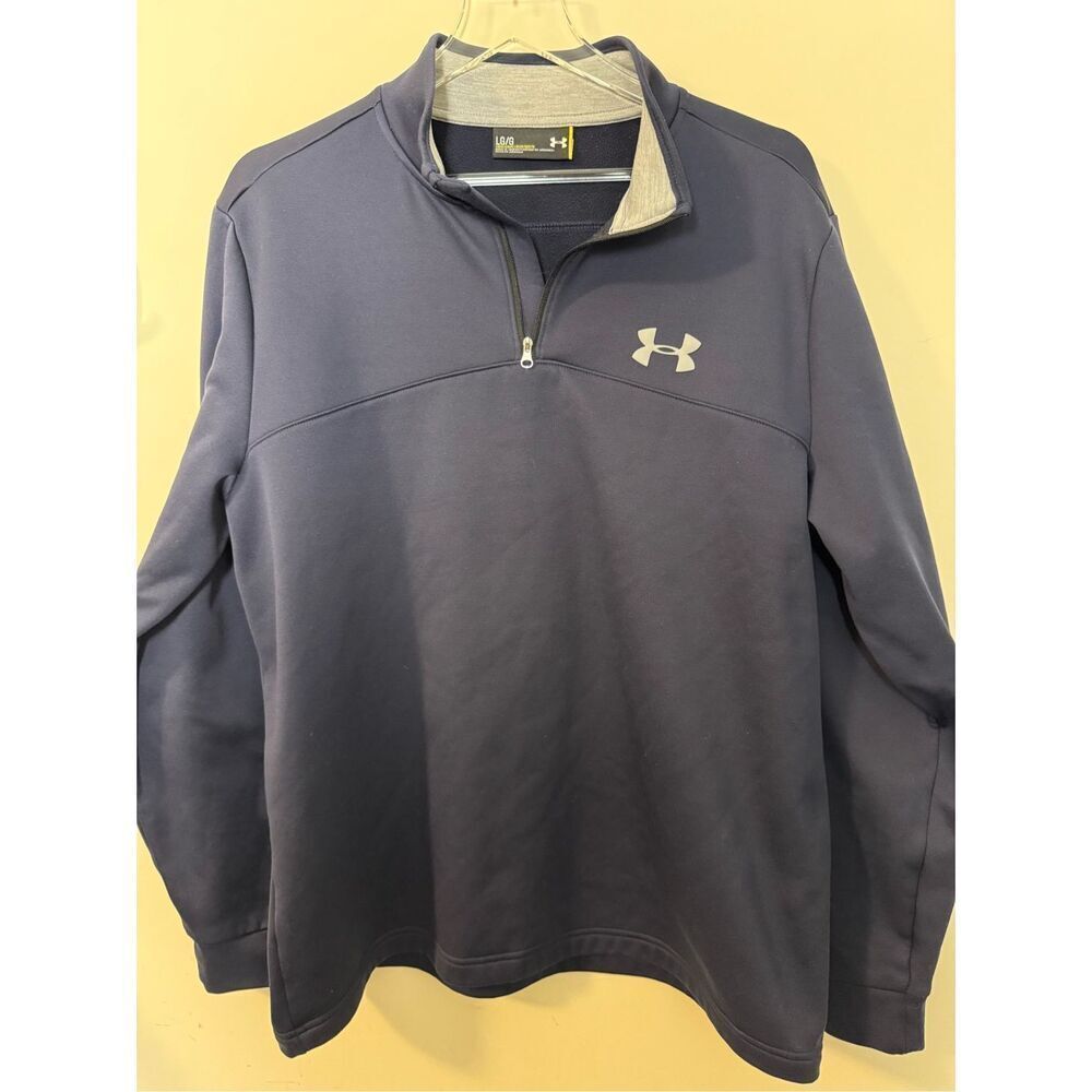Under Armour Men's Armour Fleece 1/4 Zip Navy Men’s Large